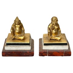 Pair Of Chinese Erotic Bronzes