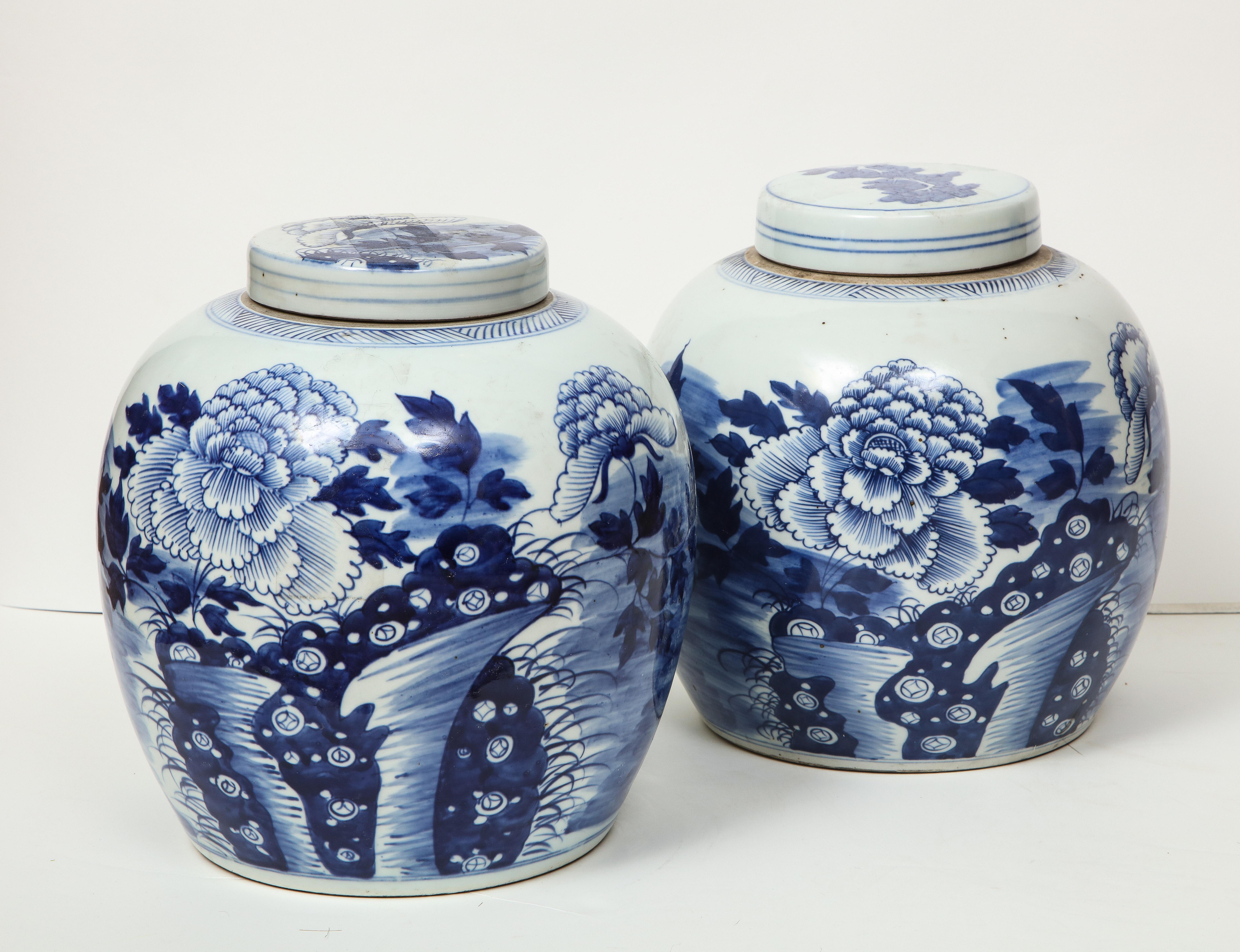 Pair of Chinese Export Ginger Jars 11
