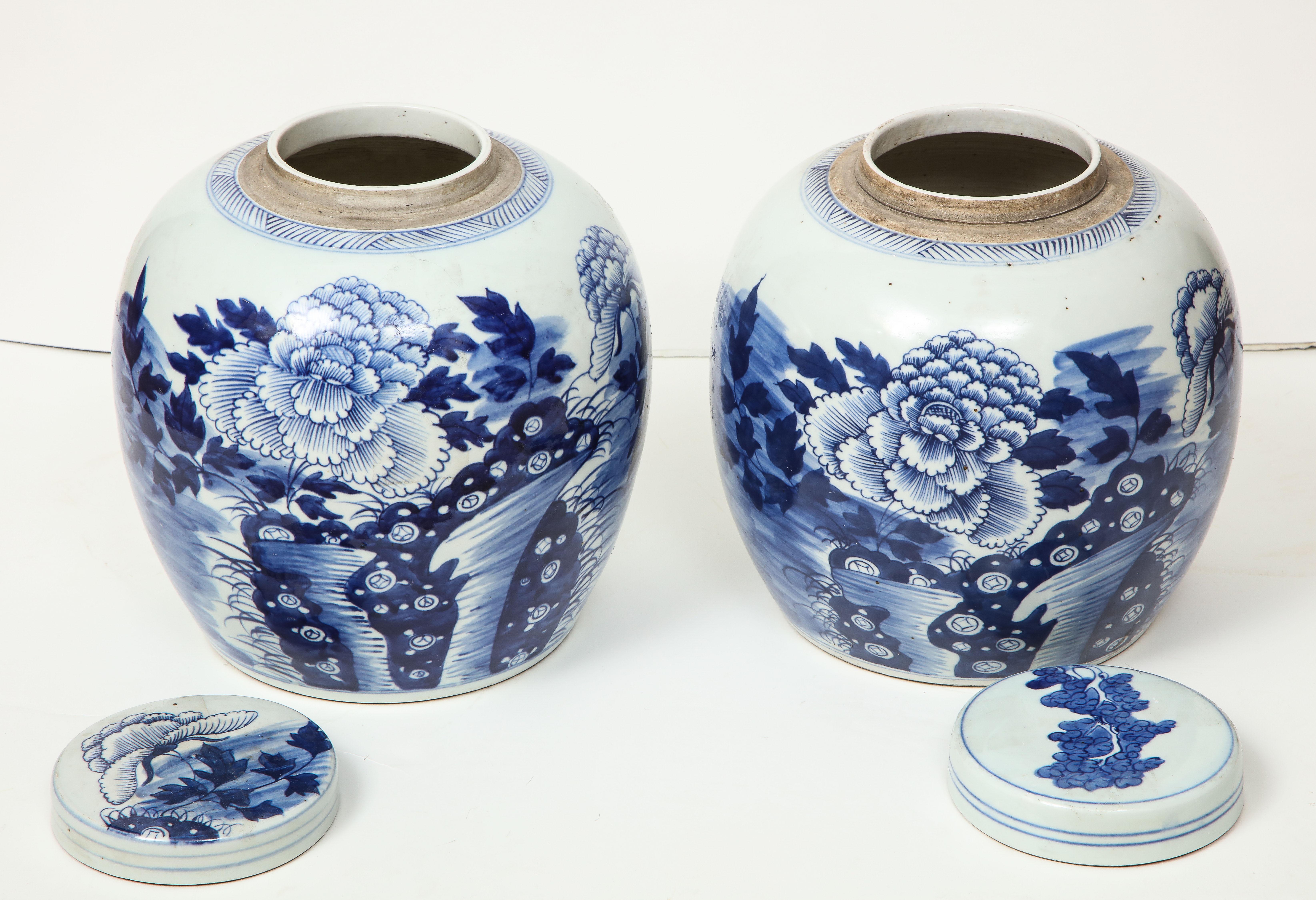 Pair of Chinese Export Ginger Jars 13