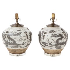 Pair of Chinese Export Lamps