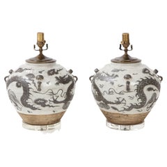 Pair of Chinese Export Lamps