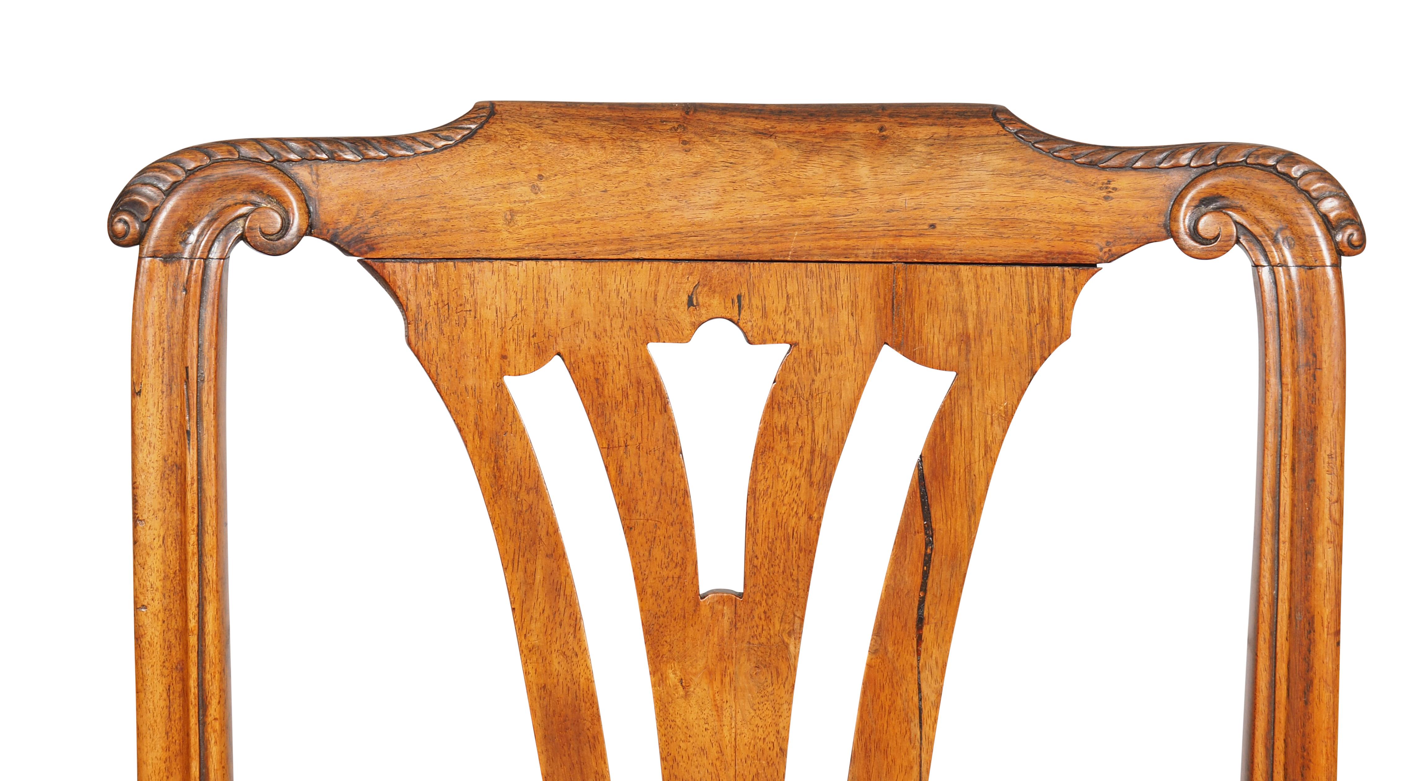 Paire de chaises d'appoint padouk d'exportation chinoise en vente 2