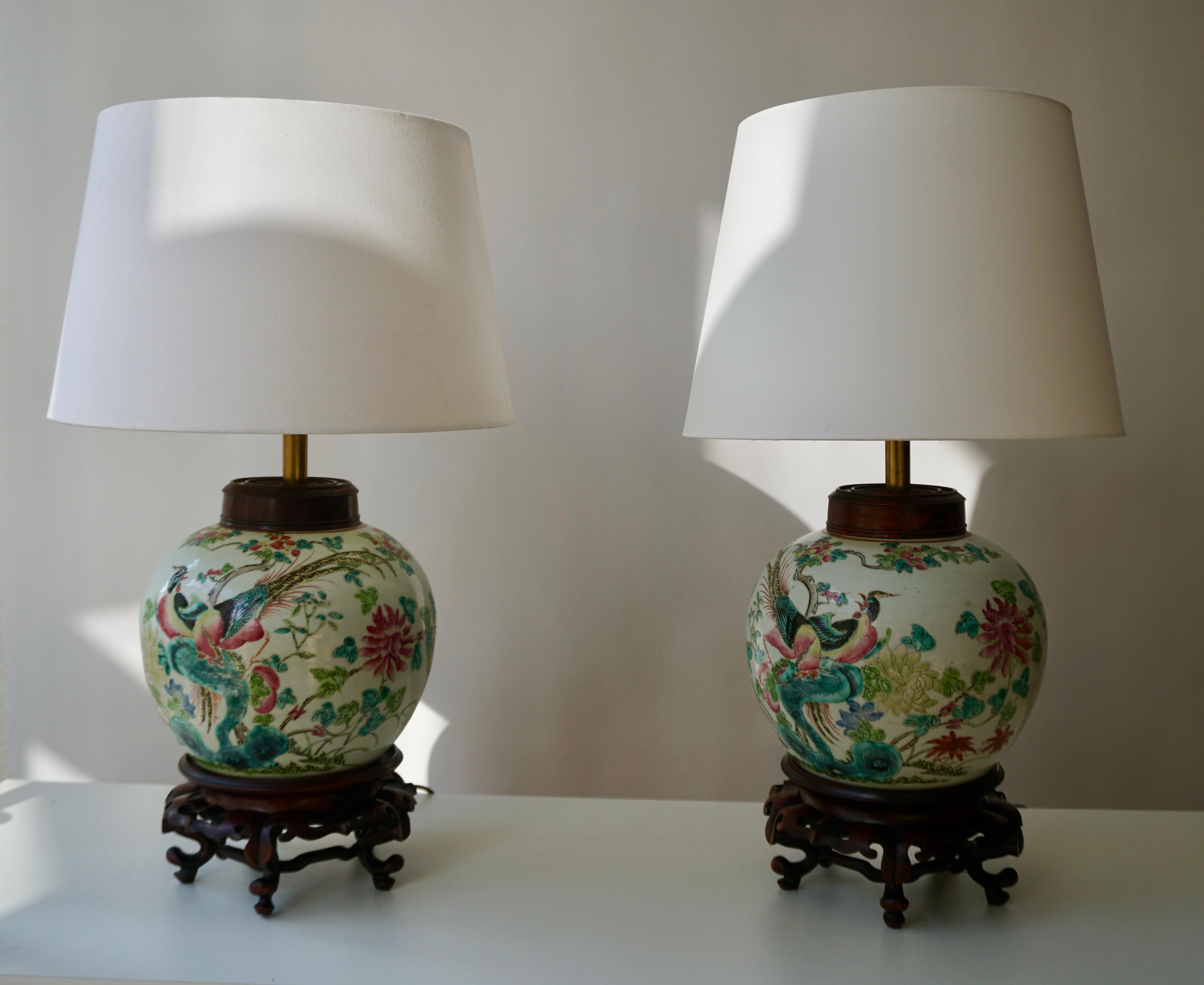 chinese ginger jar lamps