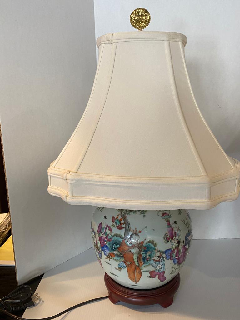 hand painted lamps porcelain