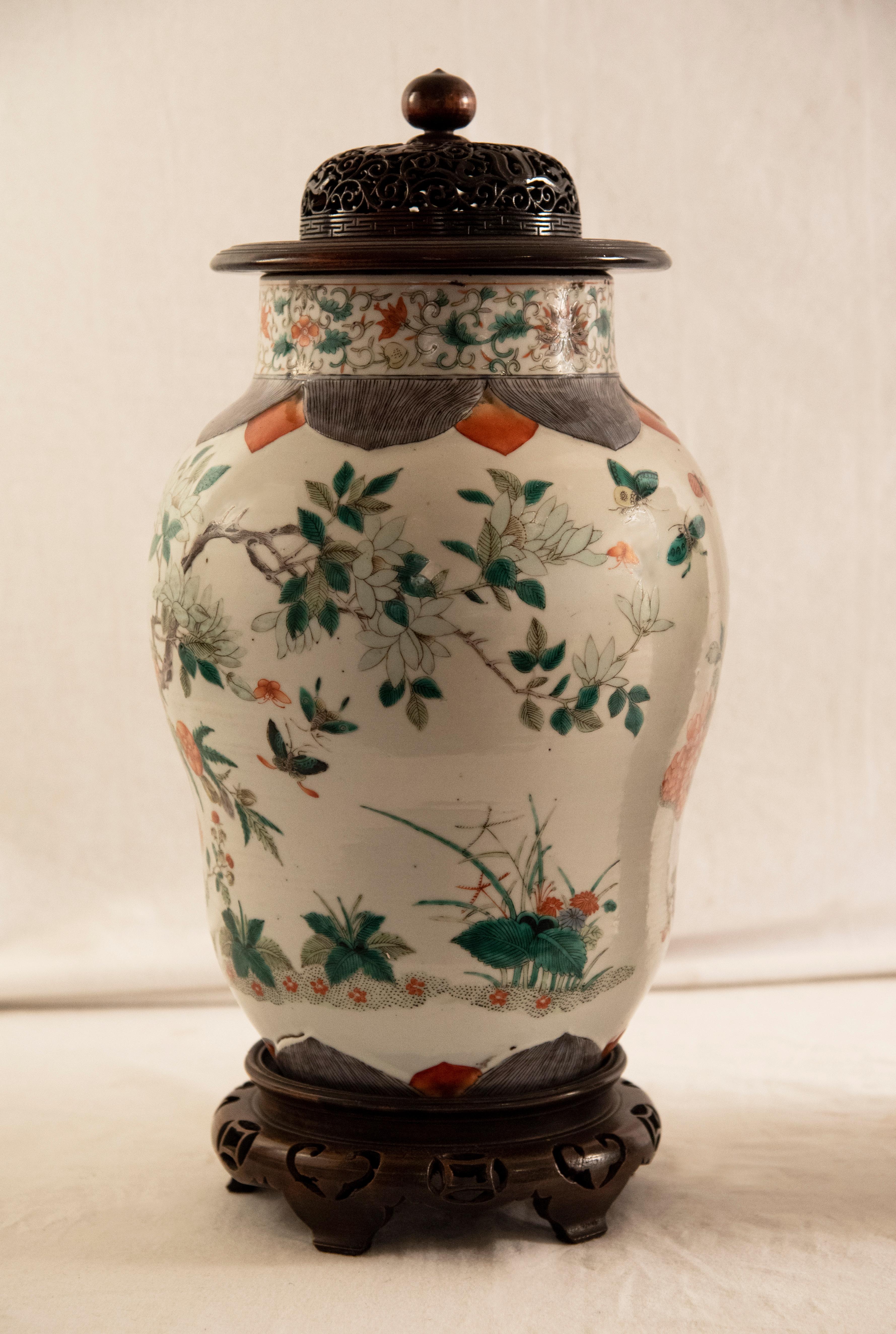 Pair of Chinese Famille Vases 1