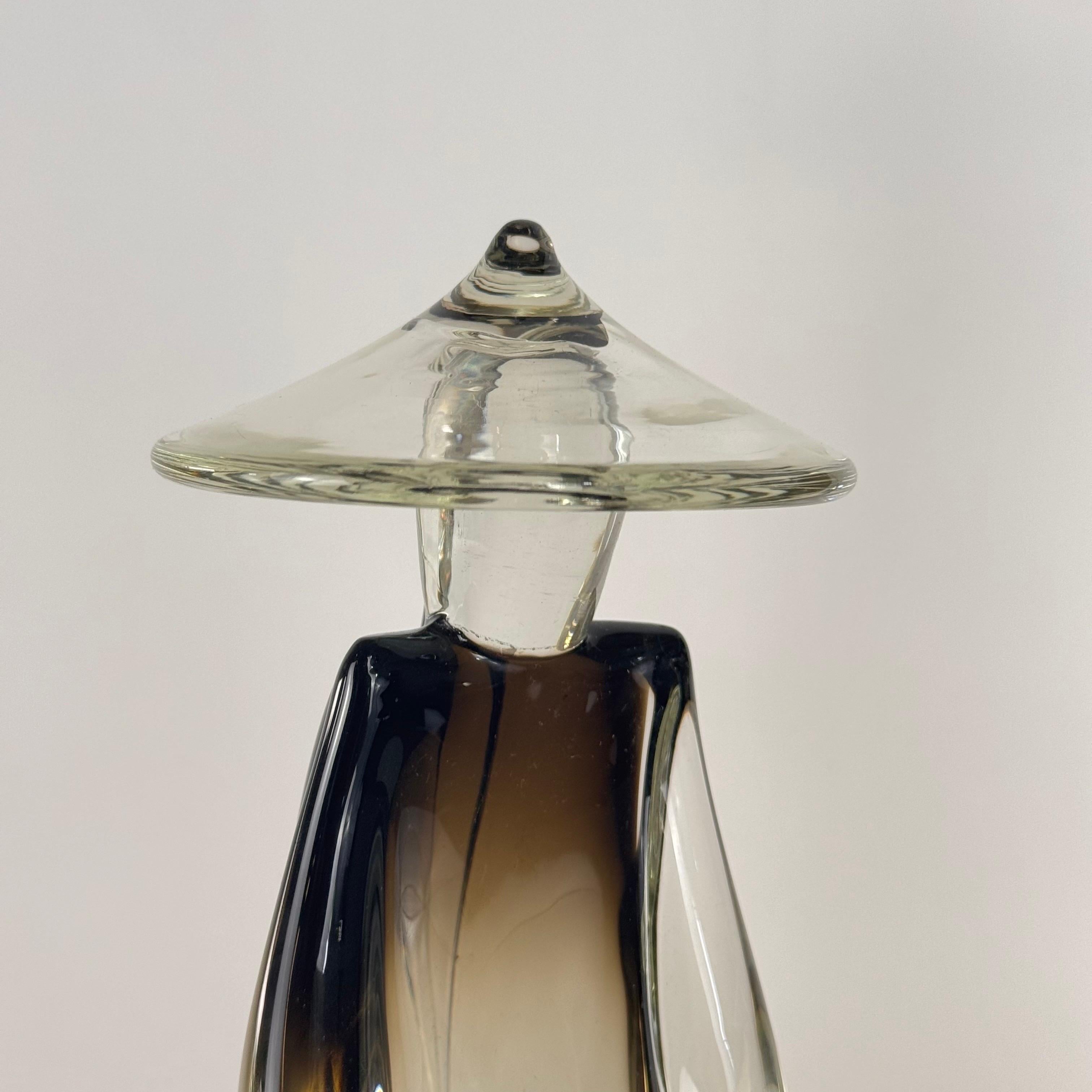Paar chinesische Figurenstatuen aus Murano-Glas von Pino Signoretto, Italien, 1970er Jahre (Ende des 20. Jahrhunderts) im Angebot