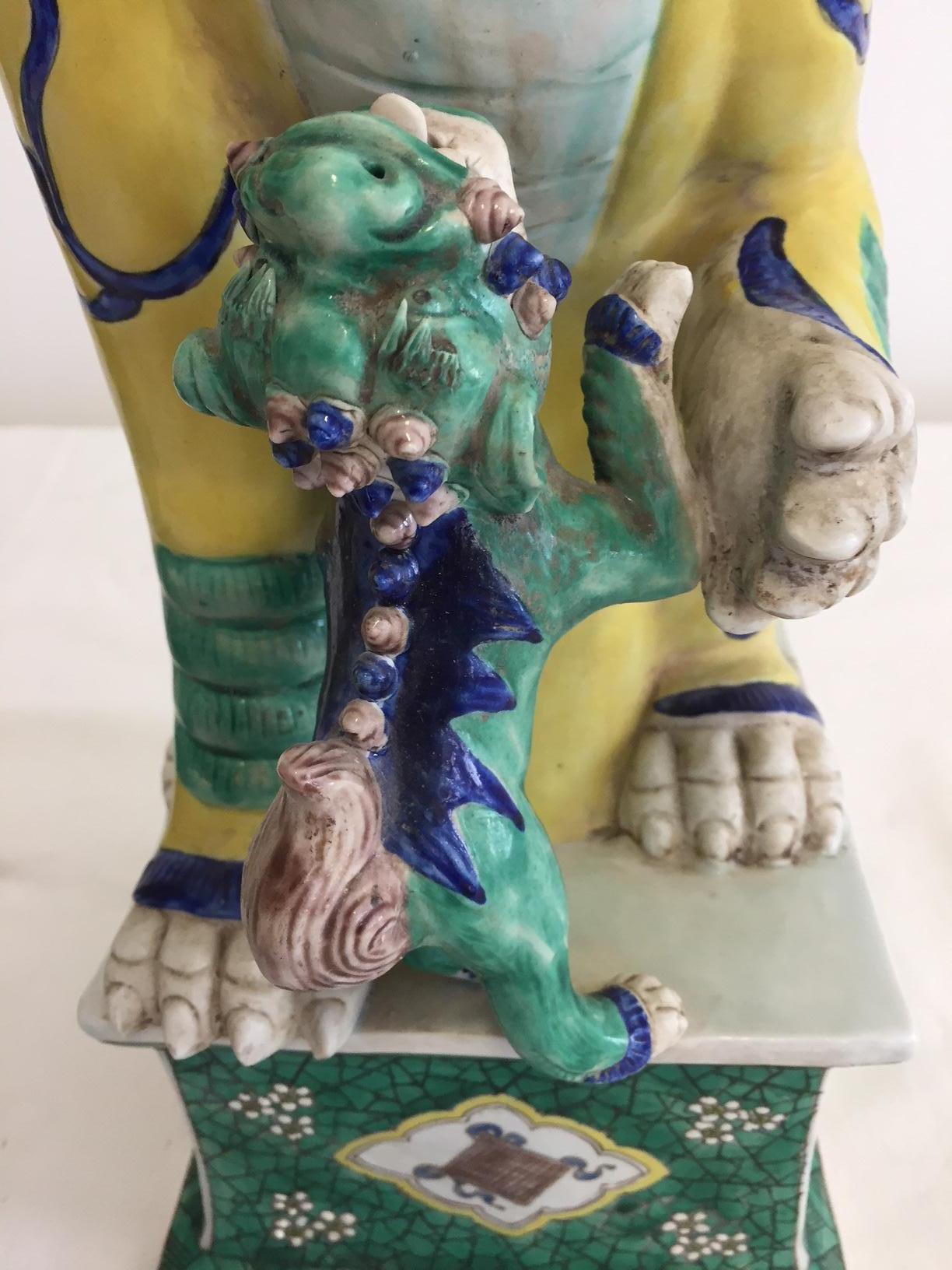 19th Century Pair of Chinese Foo Dogs