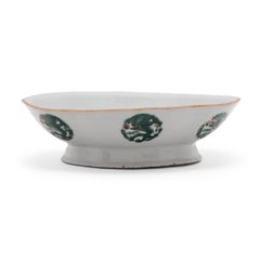 Pair of Chinese Footed Offering Bowls with Celestial Dragons, c. 1850