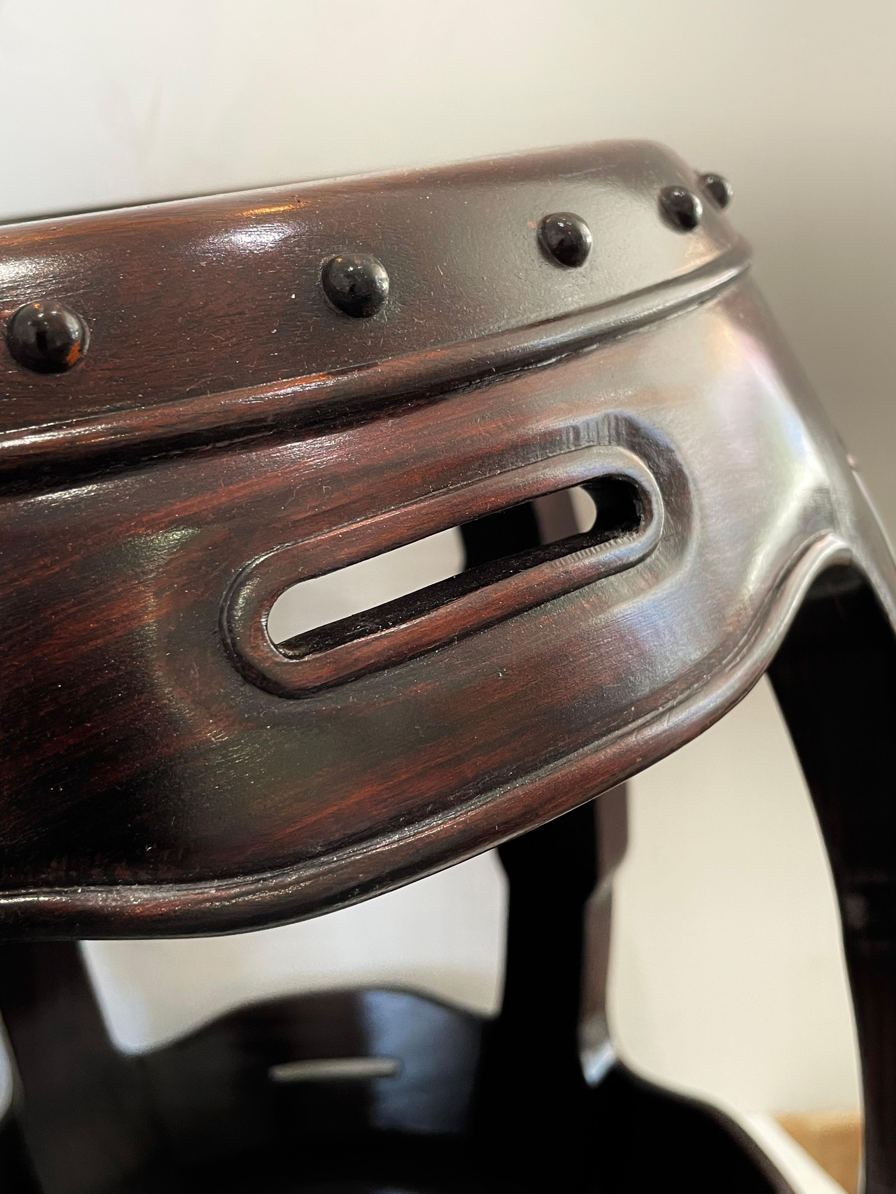 Pair of Chinese Garden Stools in Rosewood and Burlwood For Sale 8