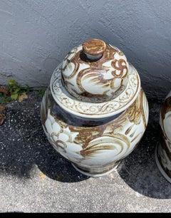Paire de pots à gingembre chinois