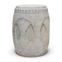 Pair of Chinese Interlocking Stone Drums