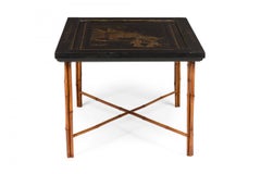 Pair of Chinese Lacquered Panel Coffee Tables