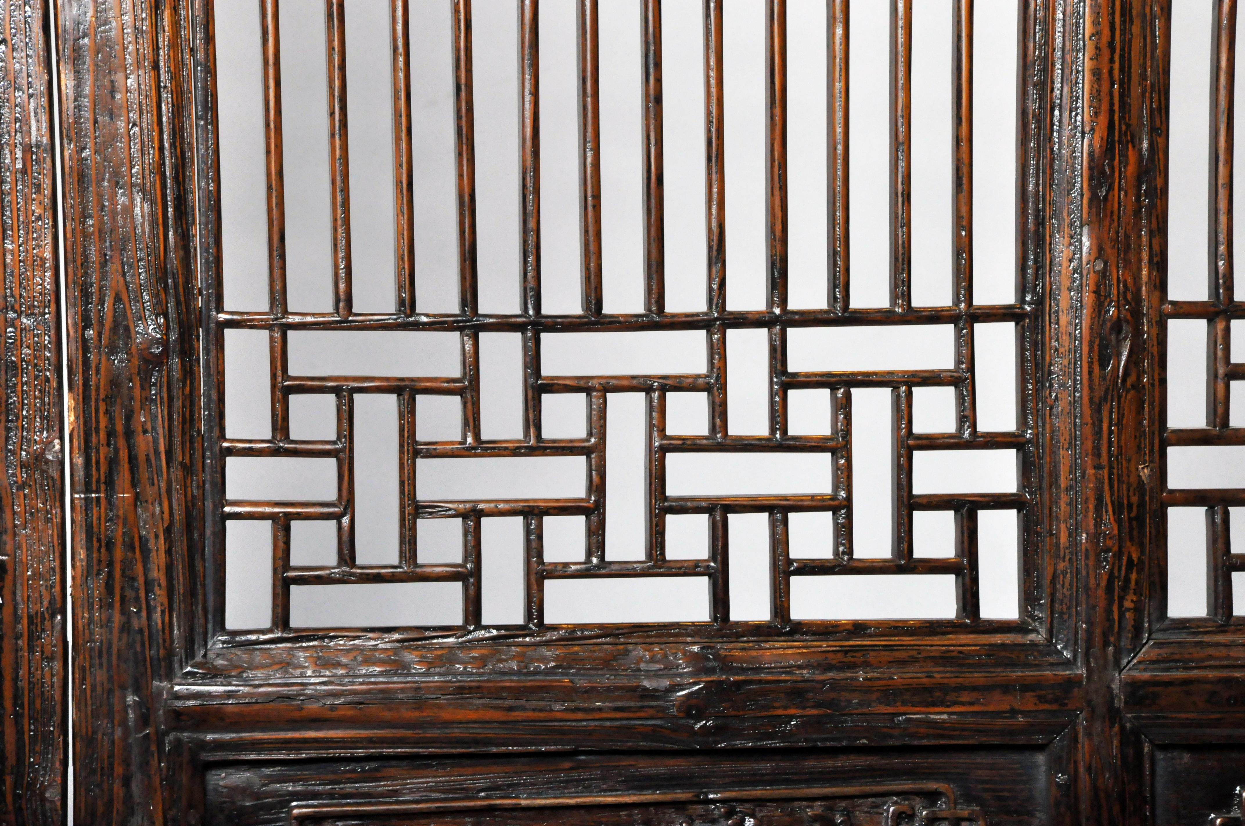 Pair of Chinese Lattice Panels 4