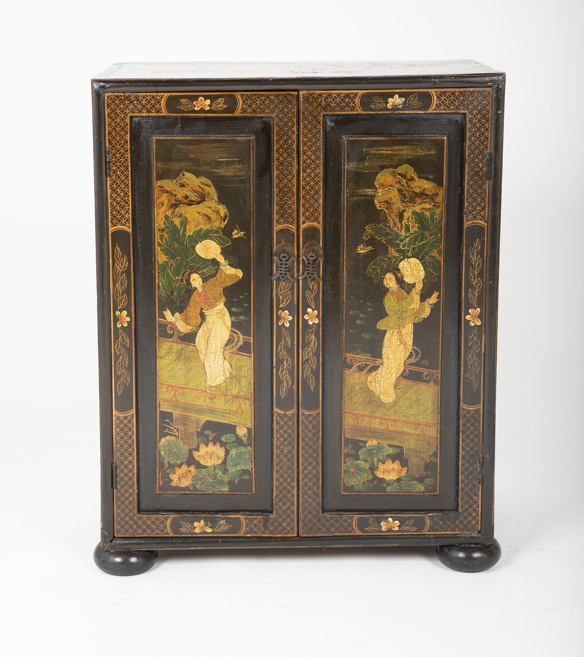 Pair of Chinese Low Cabinets 1
