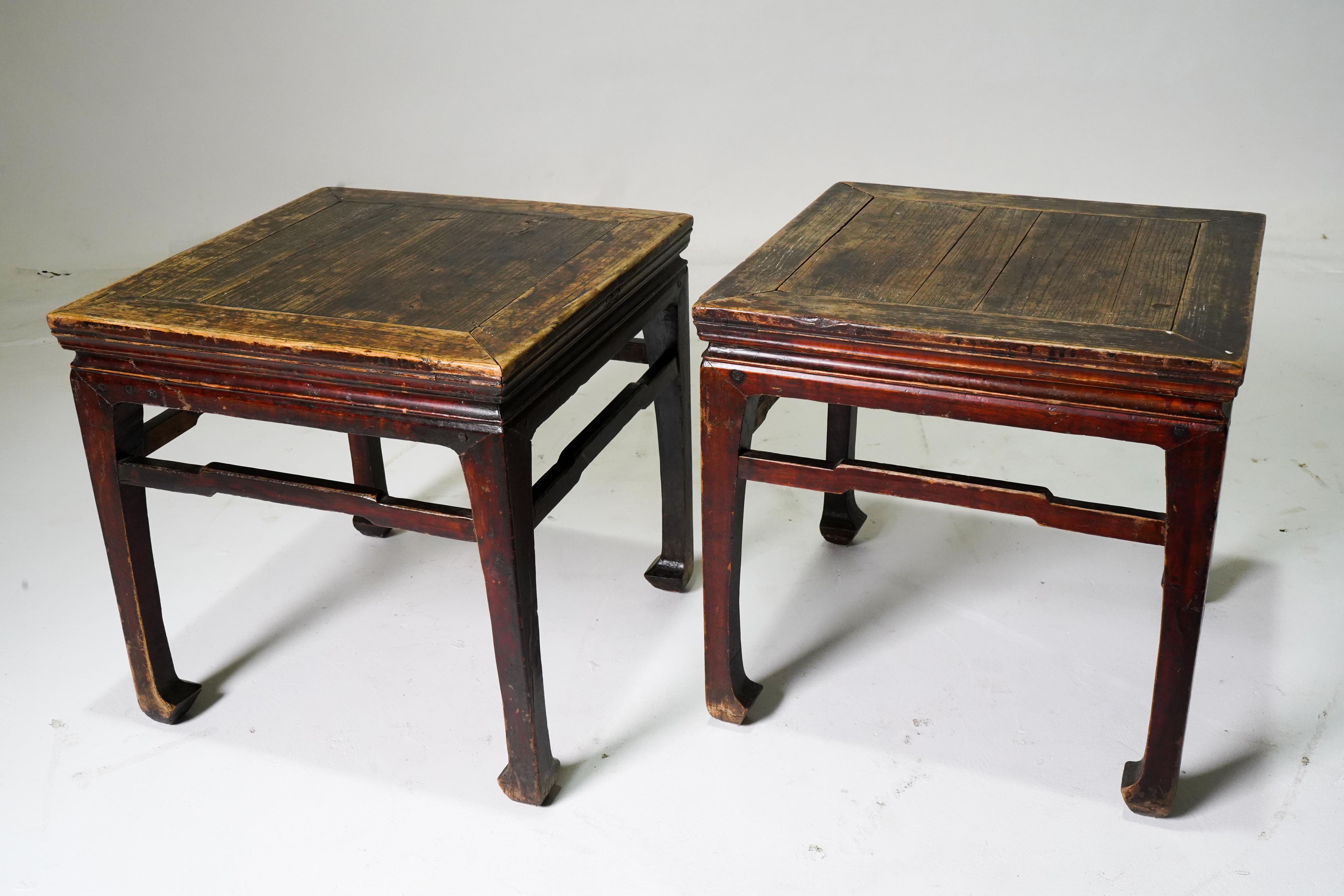 19th Century Pair of Chinese Ming Dynasty Style Stools