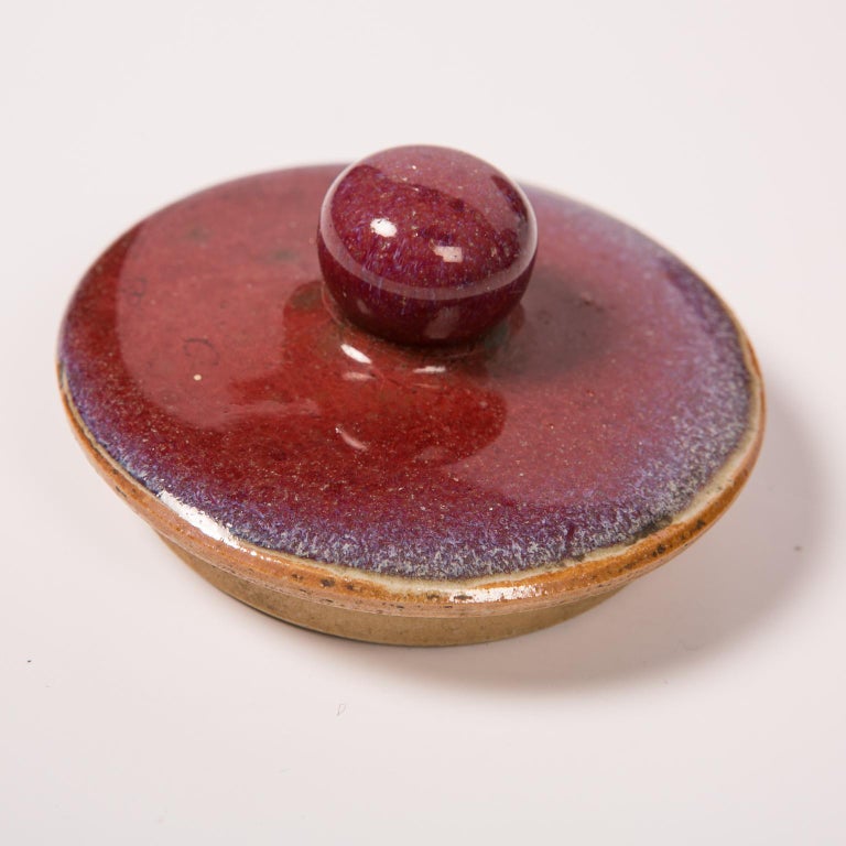 Pair of Chinese Monochrome Red Ginger Jars For Sale at 1stdibs