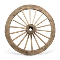 Pair of Chinese Monumental Mill Wheels, circa 1900