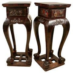 Pair of Chinese Plant Stands