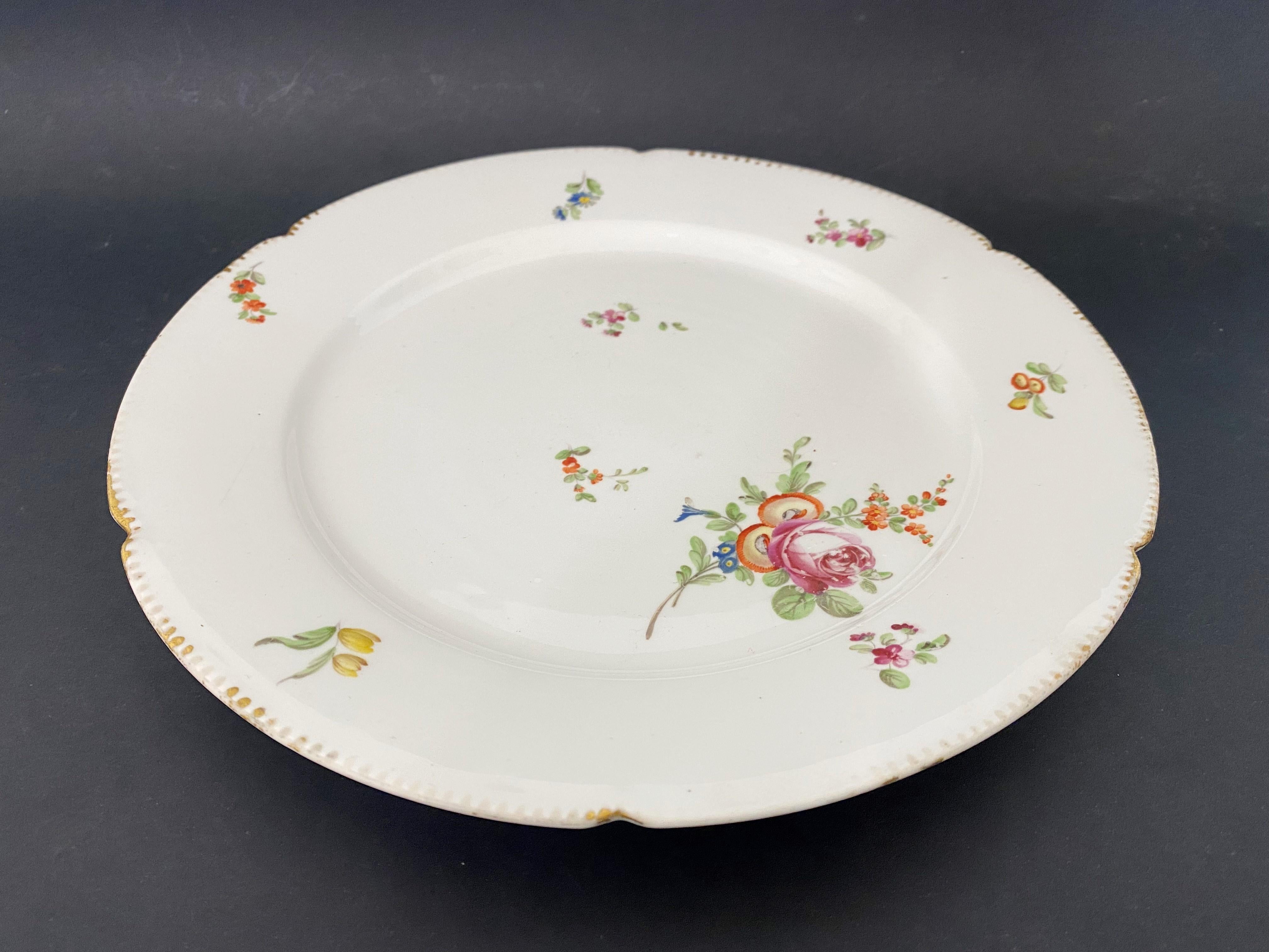 18th Century and Earlier Pair of Chinese Plate India Compagny 18th Century For Sale