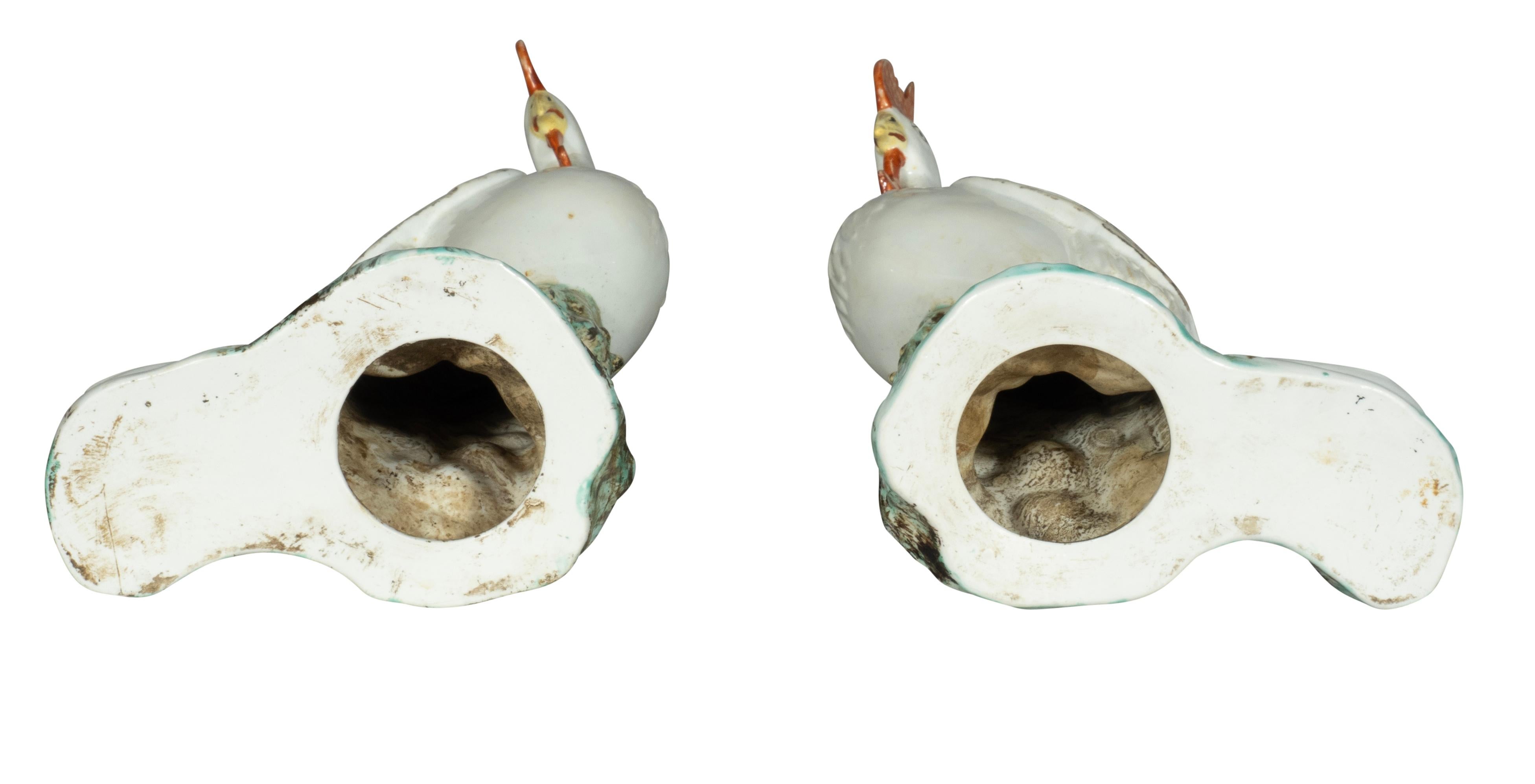 Pair Of Chinese Porcelain Phoenix Birds For Sale 6
