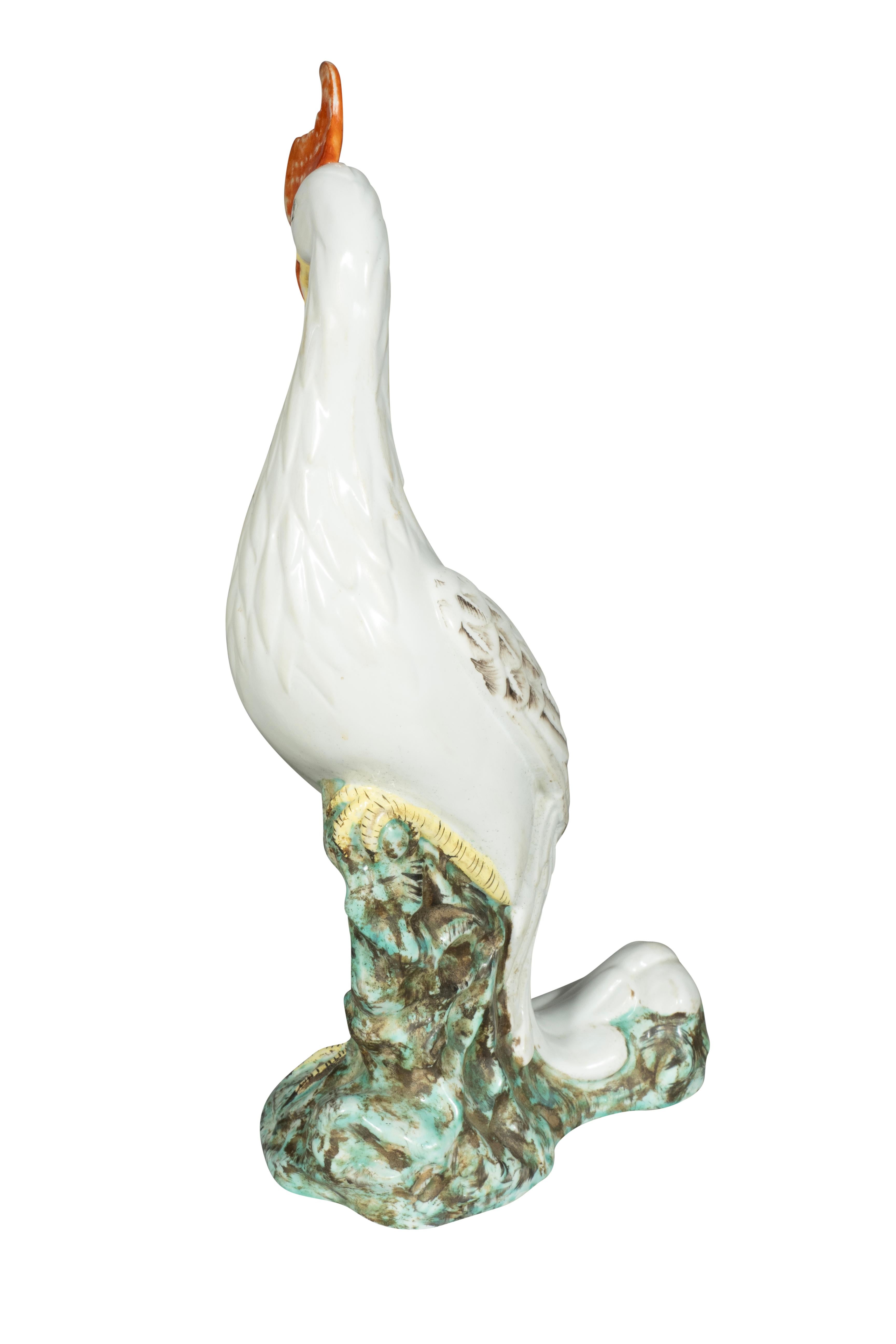 Pair Of Chinese Porcelain Phoenix Birds For Sale 1