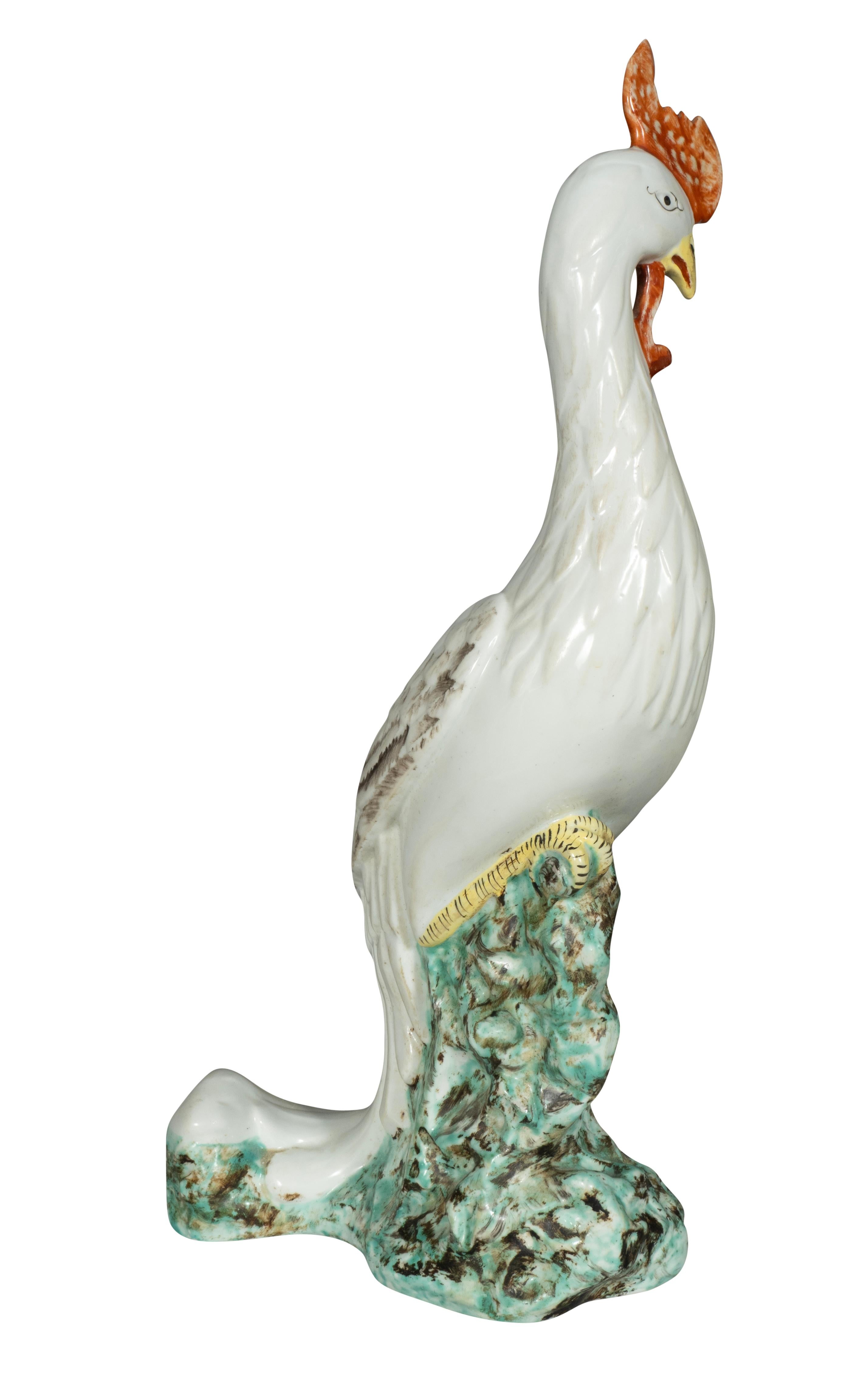 Pair Of Chinese Porcelain Phoenix Birds For Sale 2