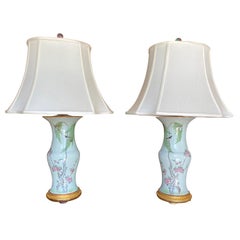 Pair of Chinese Porcelain Table Lamps