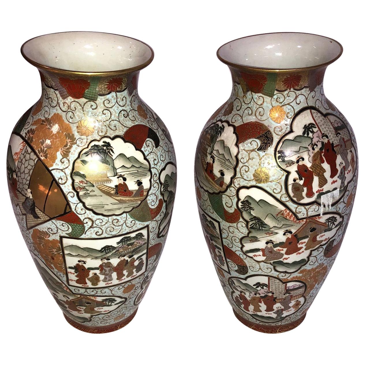 Paire de vases chinois en porcelaine en vente