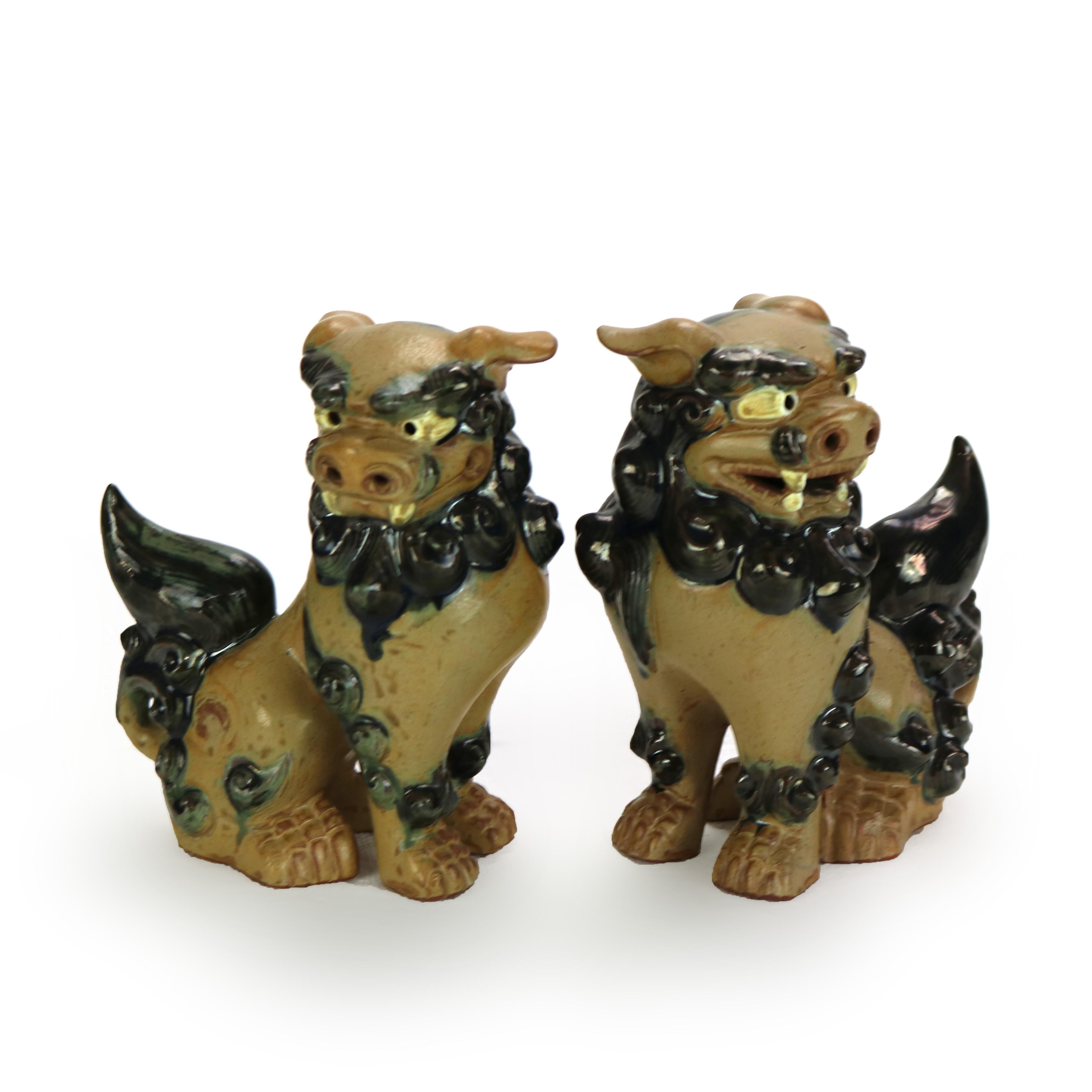 Pareja de Perros Foo de Cerámica China S. XX en venta 2