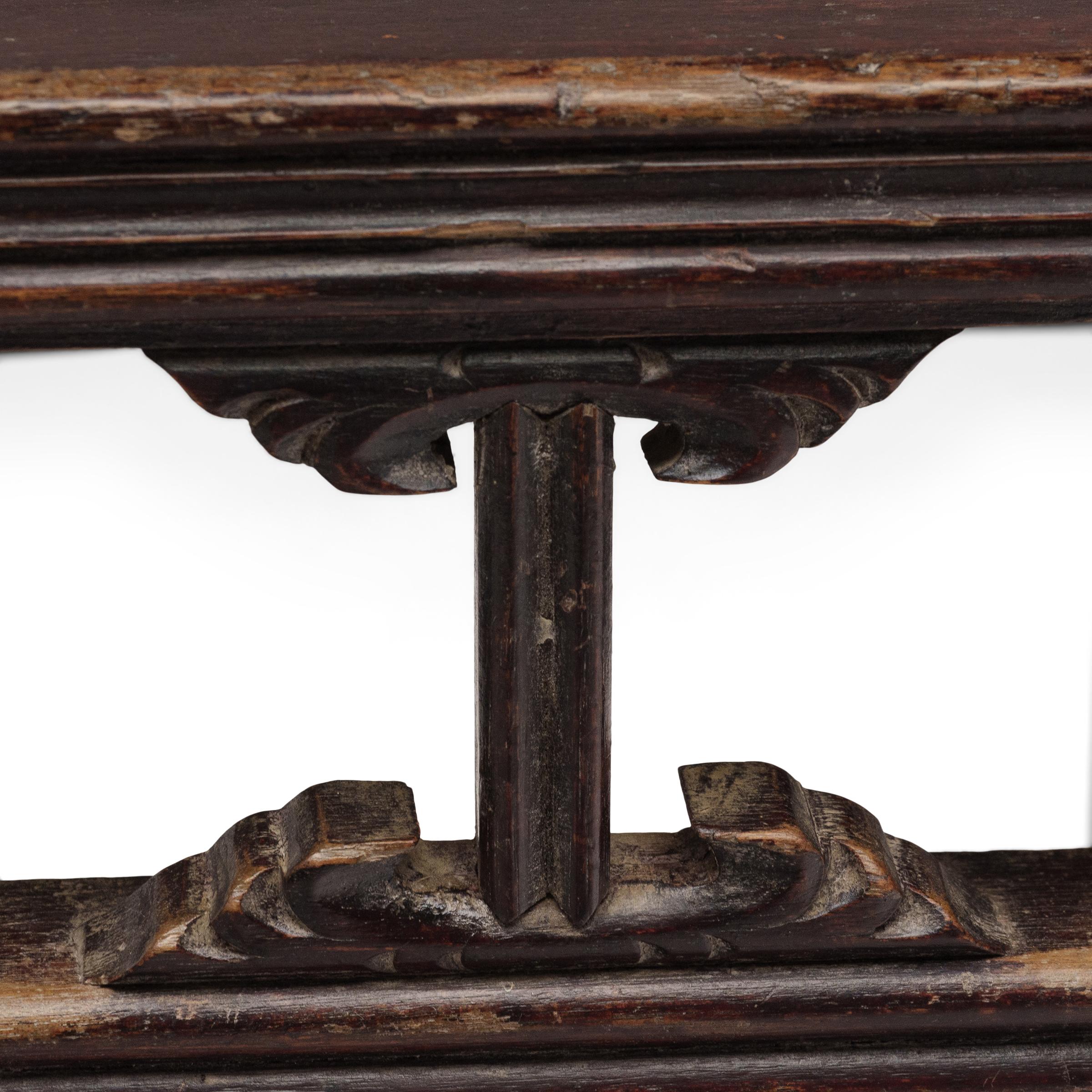 Paar chinesische Fang Deng Hocker mit Schilfrohr, um 1850 (19. Jahrhundert) im Angebot