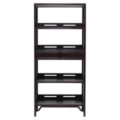 Pair of Chinese Scholars Scroll Shelves, circa 1900