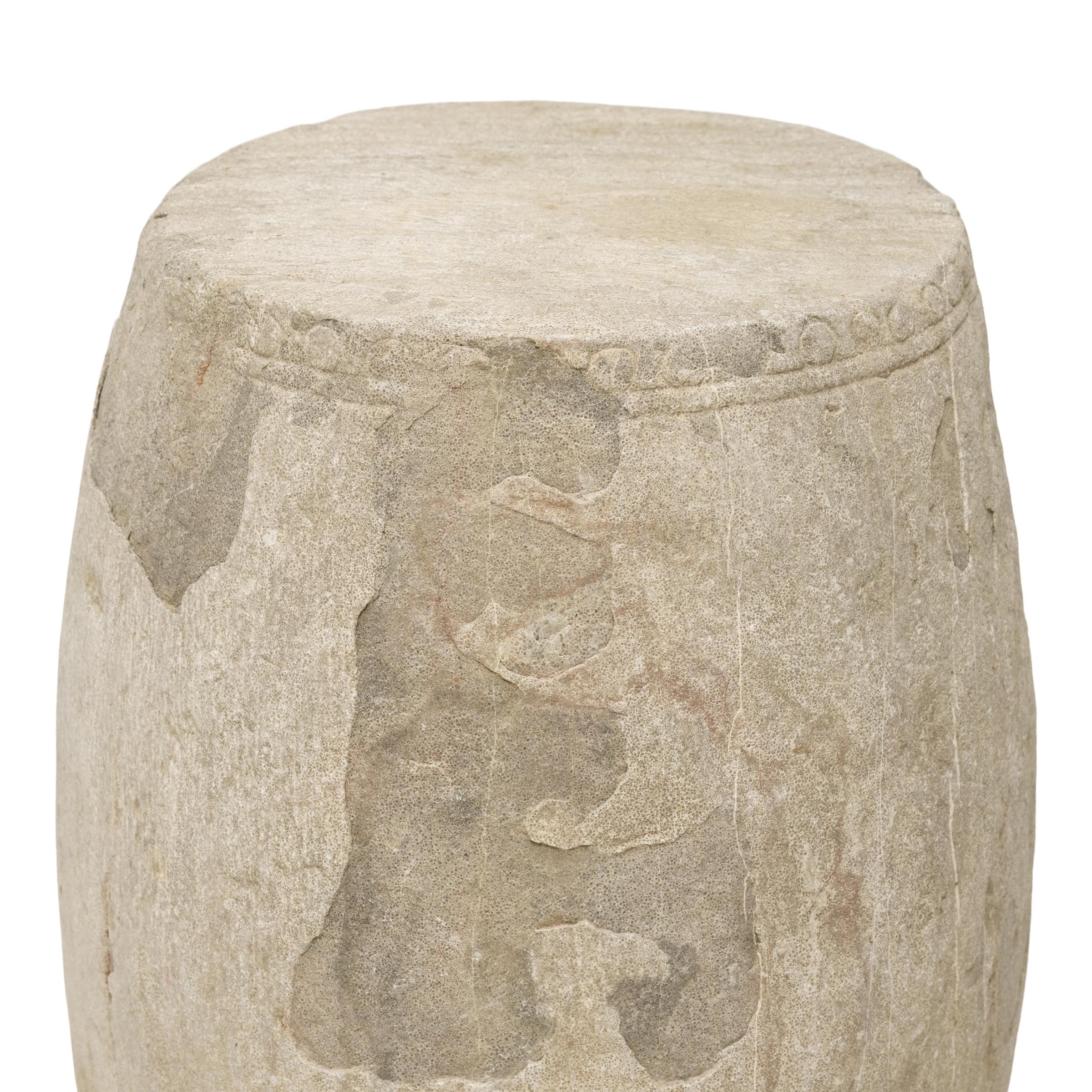 Pair of Chinese Shanxi Stone Drums, c. 1750 2