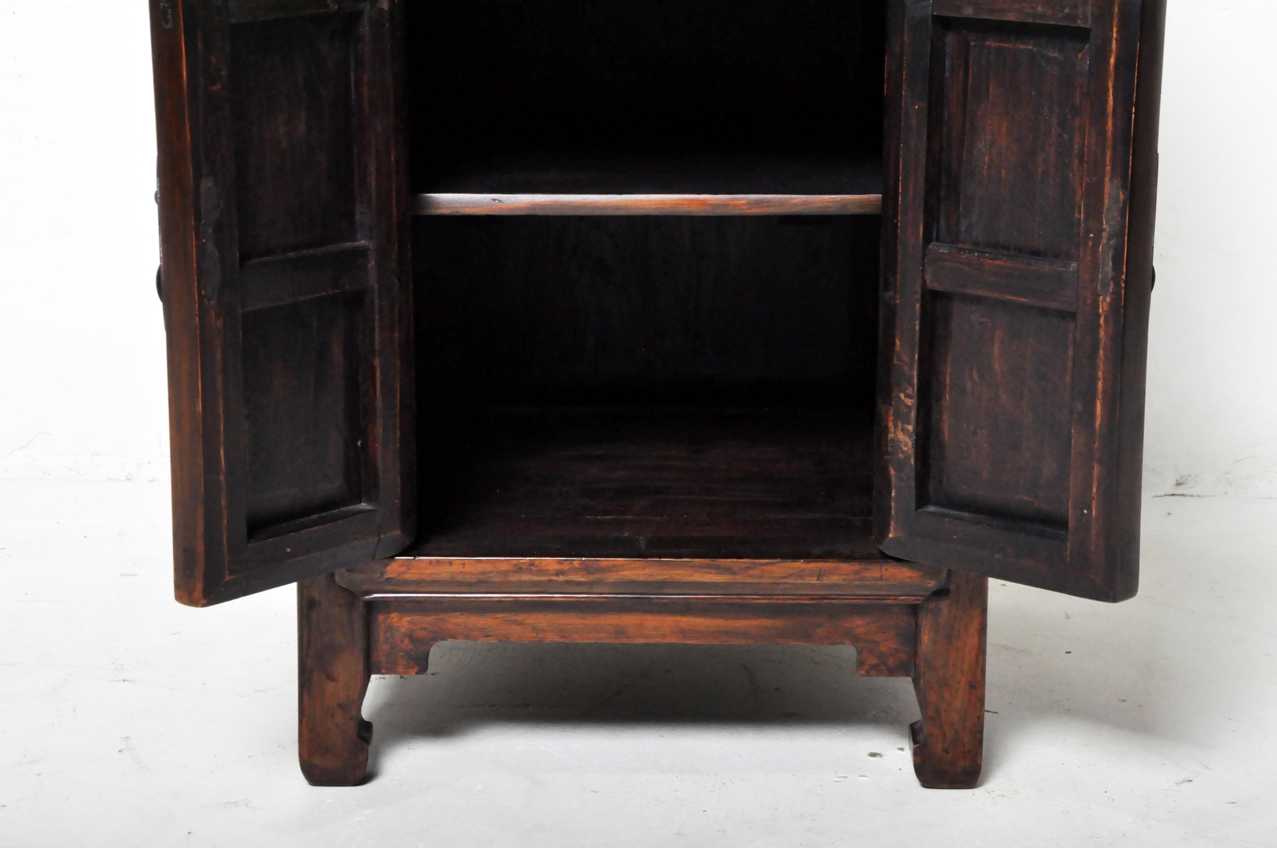 Pair of Chinese Side Cabinets with Two Drawers and a Pair of Doors 6