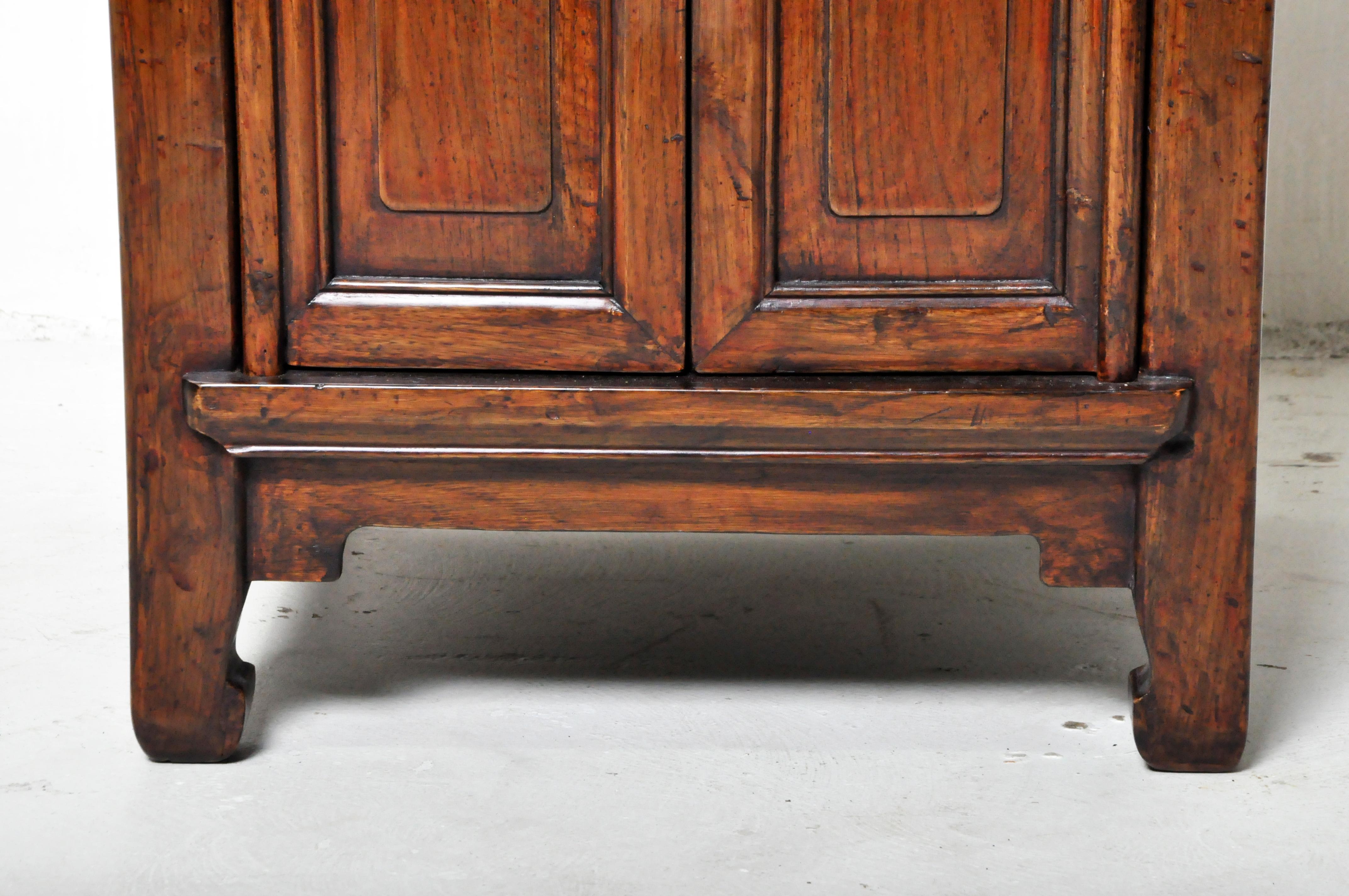 Pair of Chinese Side Cabinets with Two Drawers and a Pair of Doors 11