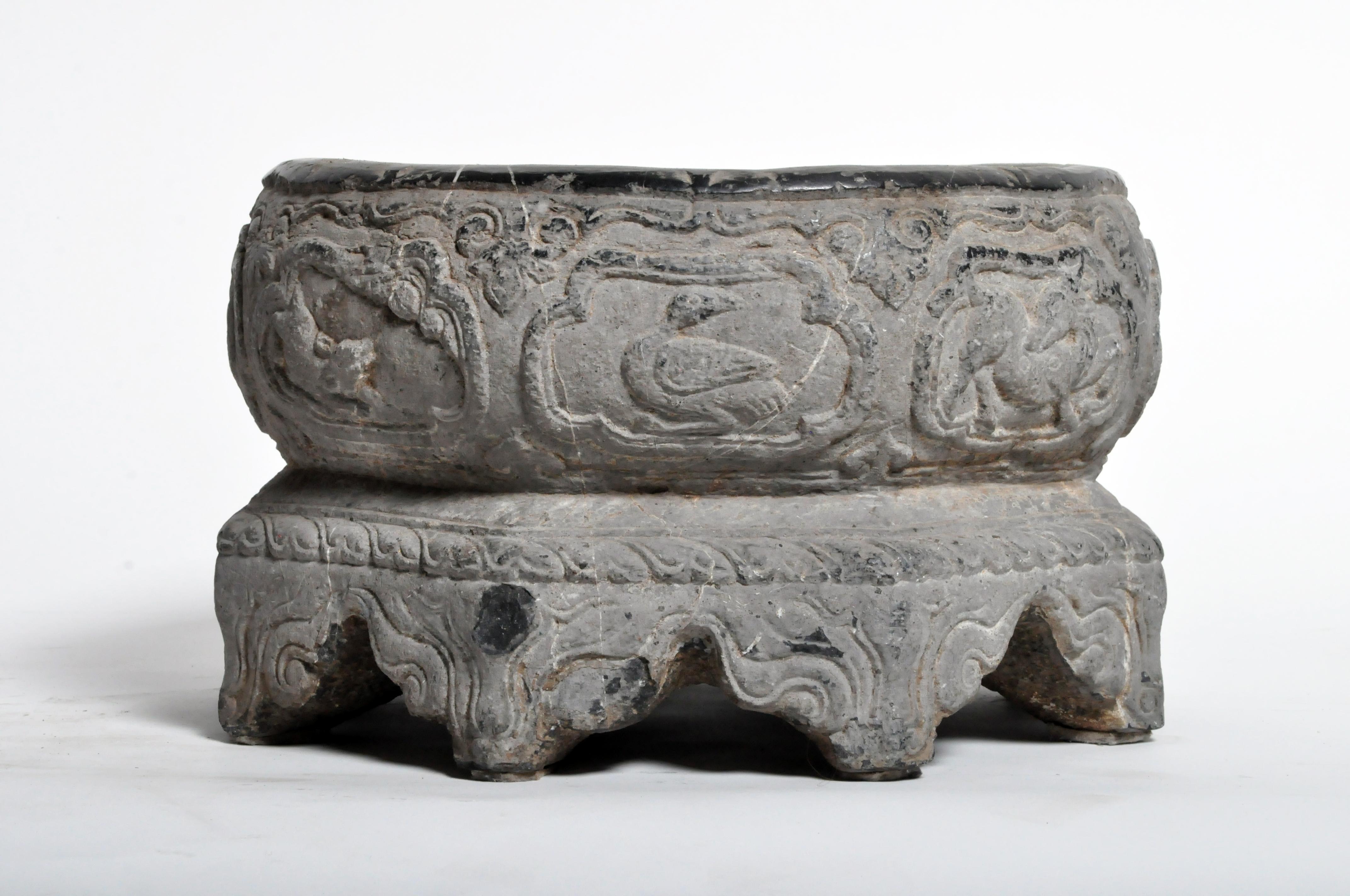 Pair of Chinese Stone Basins 8