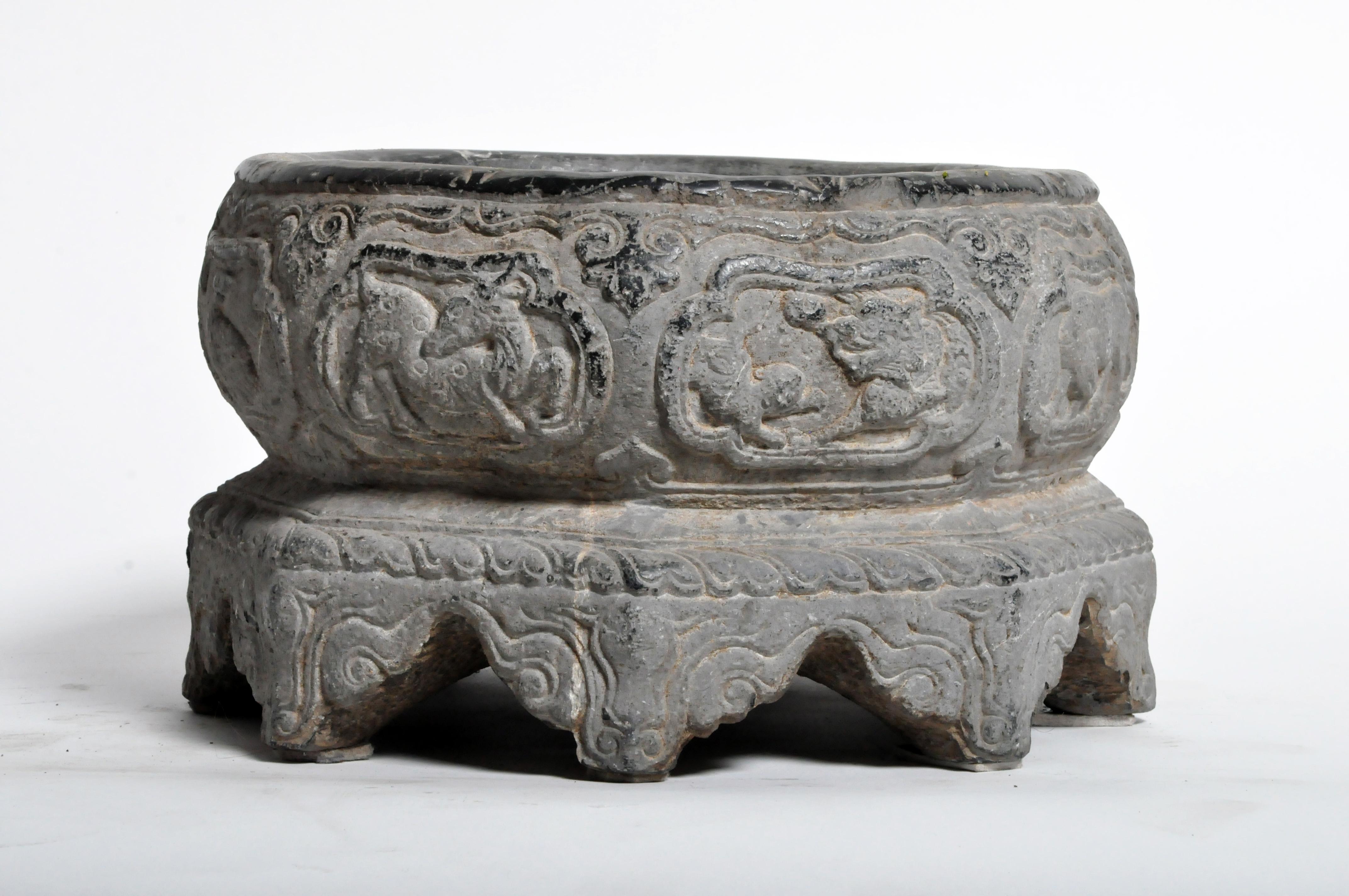 Pair of Chinese Stone Basins 15