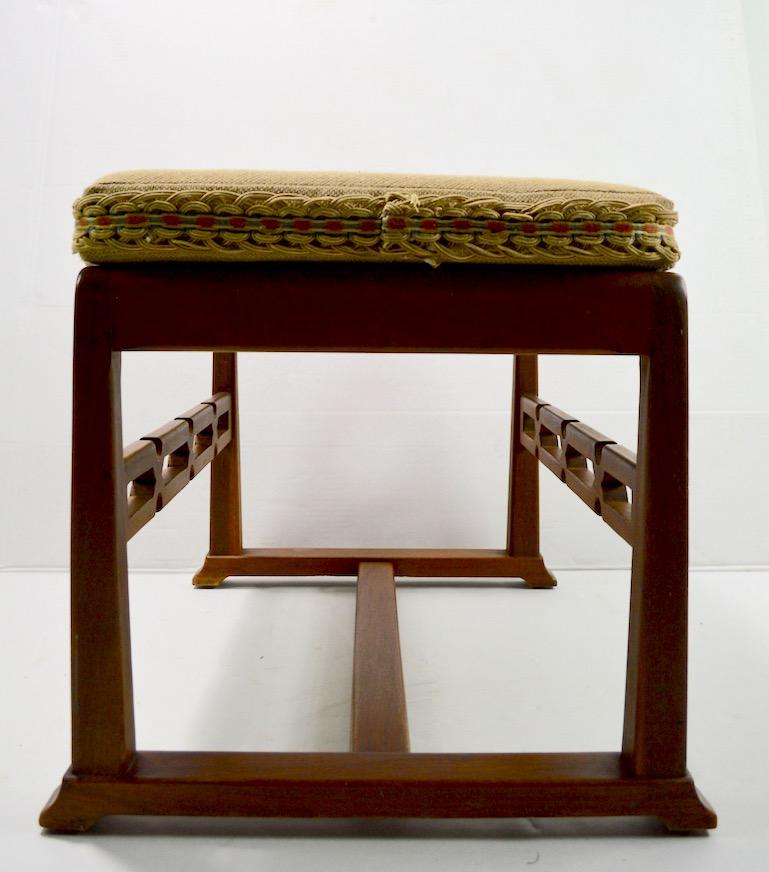 American Pair of Chinese Style Asia Modern Stool, Bench, Footrest, Ottomans
