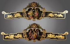 Pair of "Chinoiserie" Pelmets, France, circa 1870