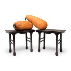 Pair of Chinese Sword Leg Wine Tables, c. 1850