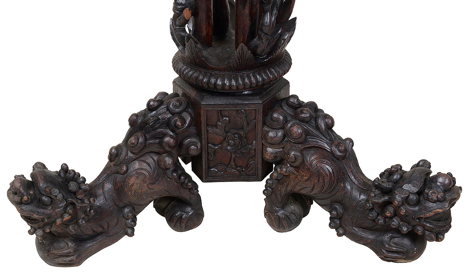 Pair of Chinese Torchas, 19th Century For Sale 6