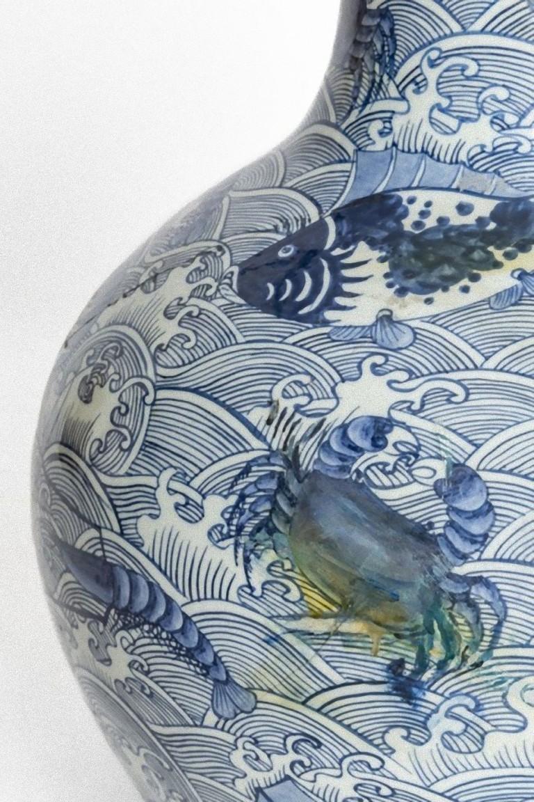 Ceramic Pair of Chinese Vases, China, Early 20th Century