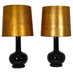 Pair of Chinese Vases Mounted as Table Lamp, France, circa 1970