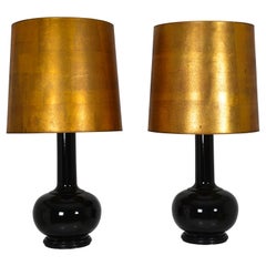 Pair of Chinese Vases Mounted as Table Lamp, France, circa 1970