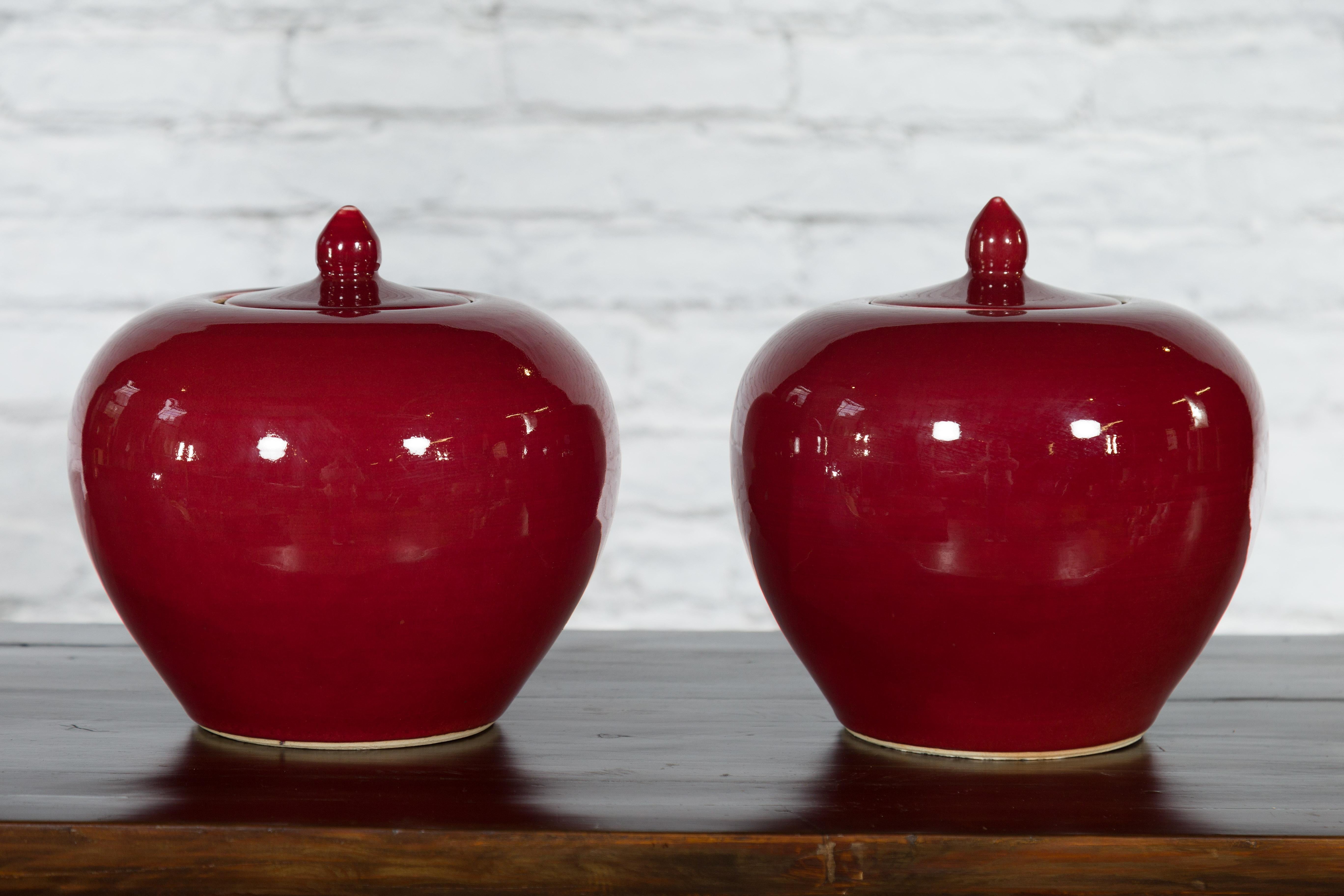 red apple canister set