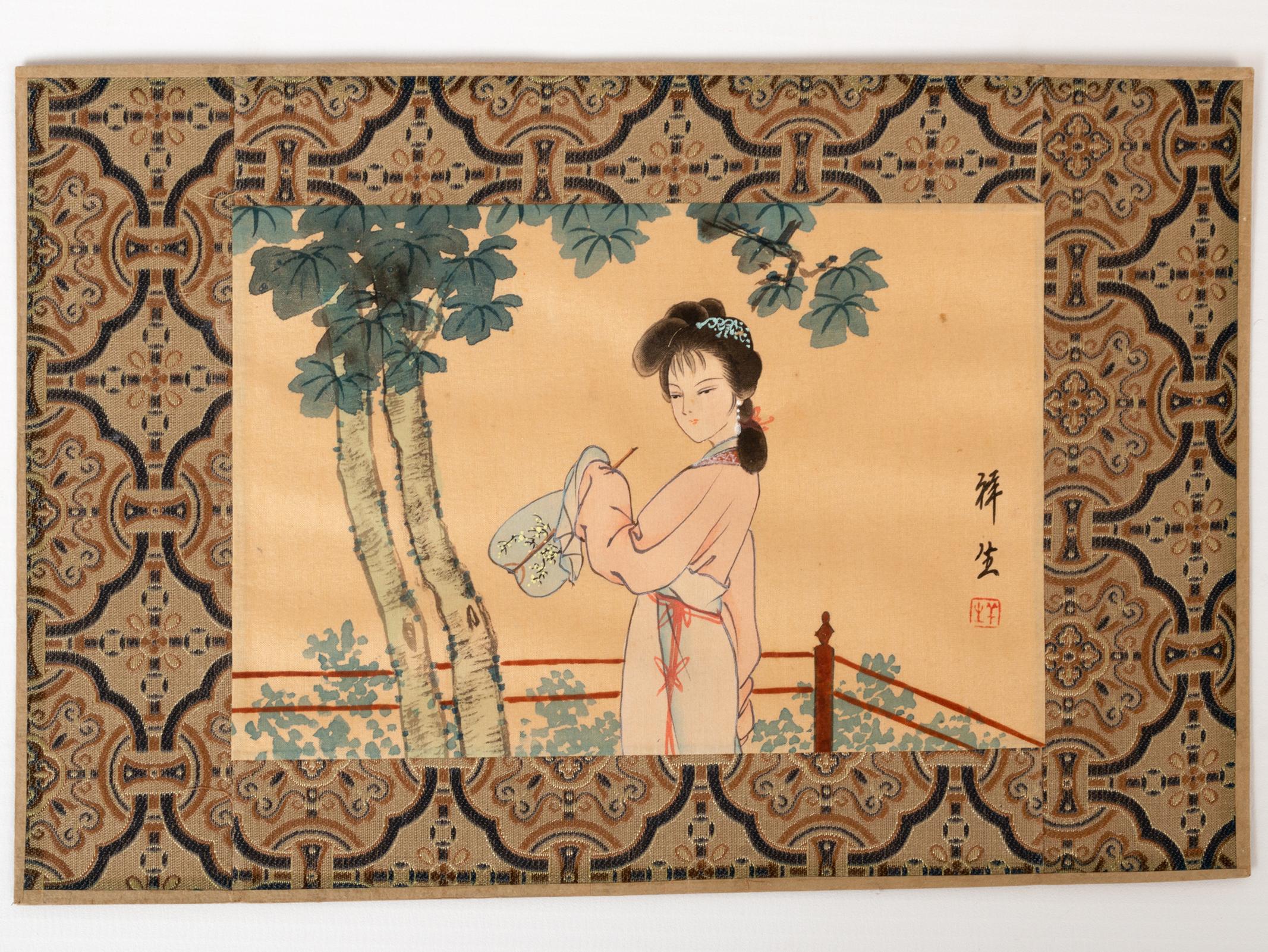 chinese silk painting value