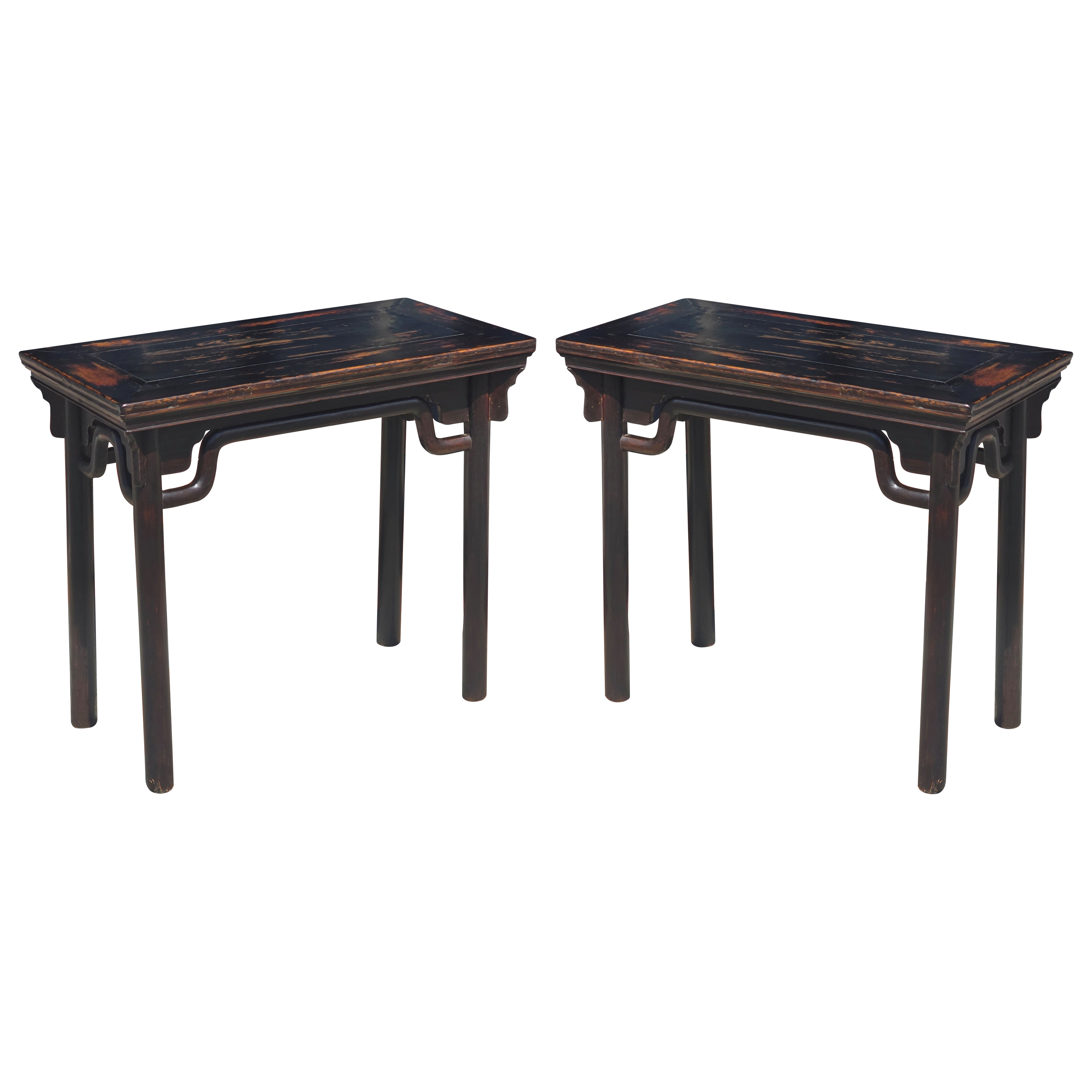 Pair of Chinese Wine Tables, Qing Dynasty, 19th Century.