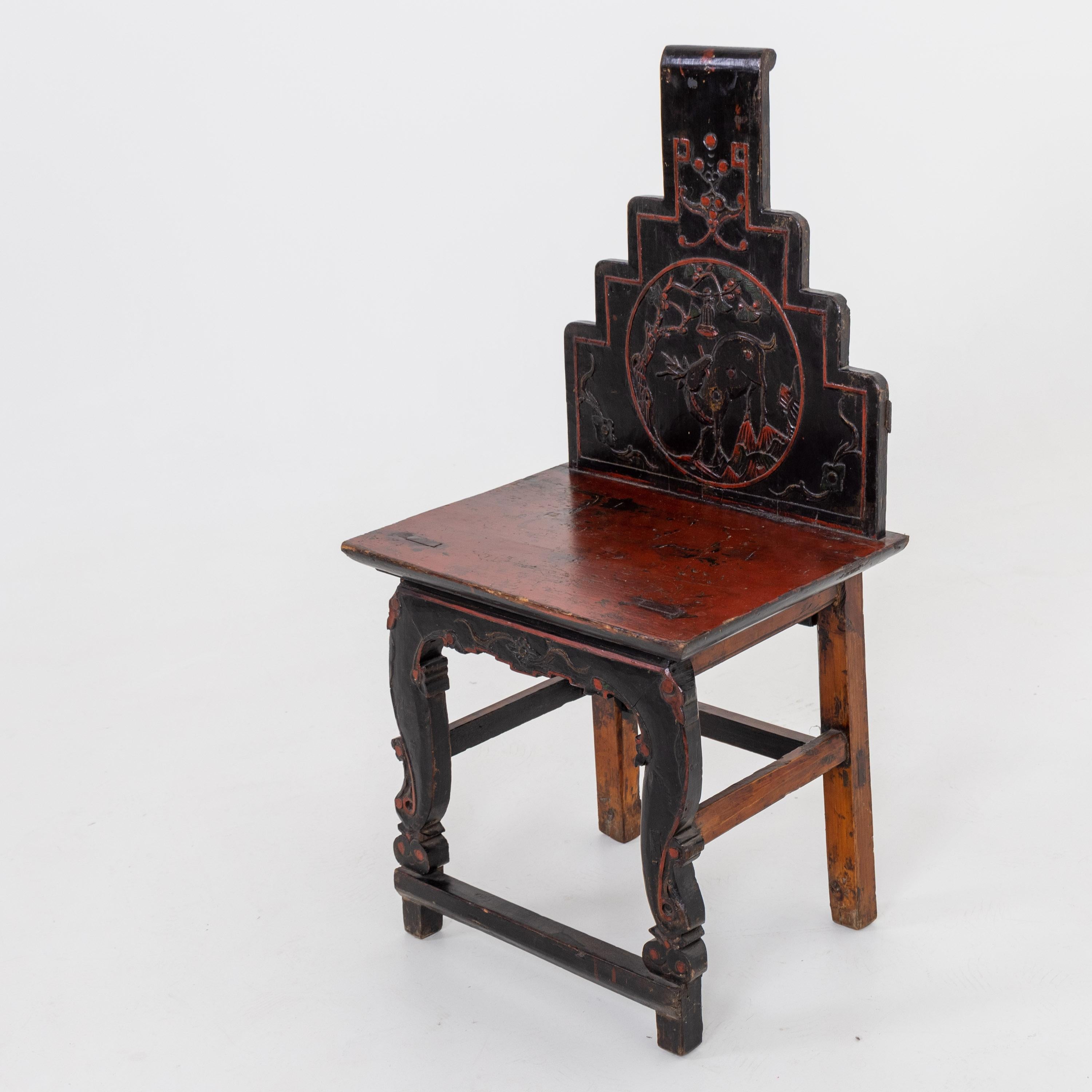 Pair of Chinese Wooden Chairs 5
