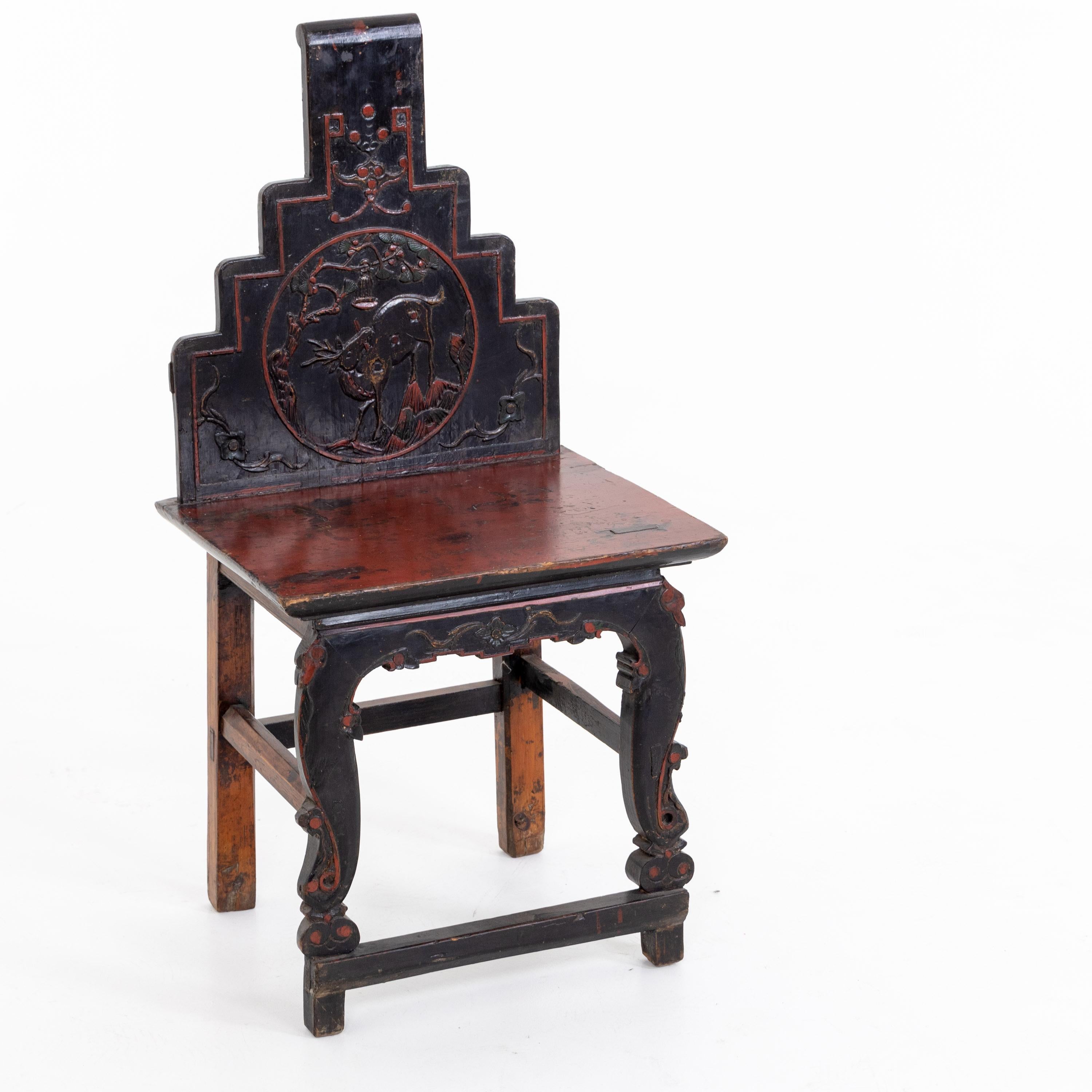 Pair of Chinese Wooden Chairs 4
