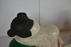 Pair of Chinese Wooden Sleeping Babies