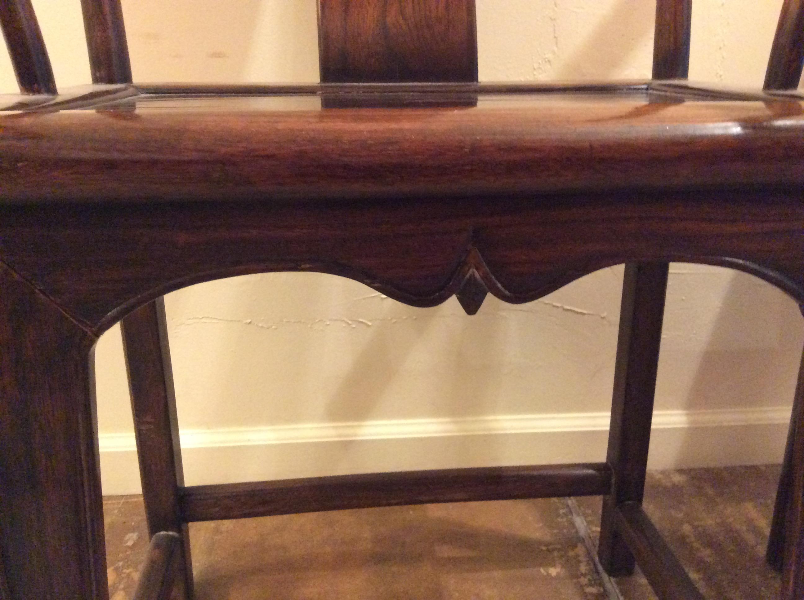 19th Century Pair of Ching Era Rosewood Chairs For Sale